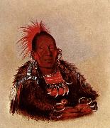 Wah-ro-Nee-Sah,Oto Chief George Catlin